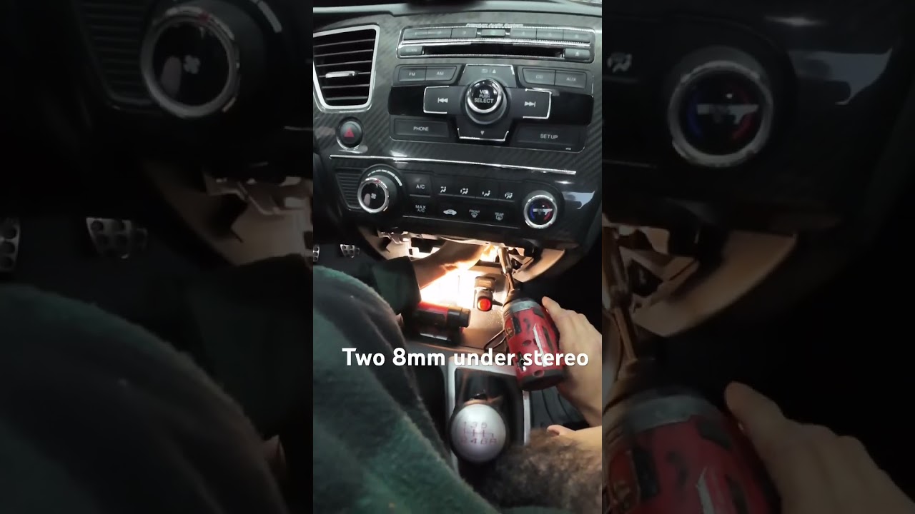 2013 Honda Civic stereo removal 