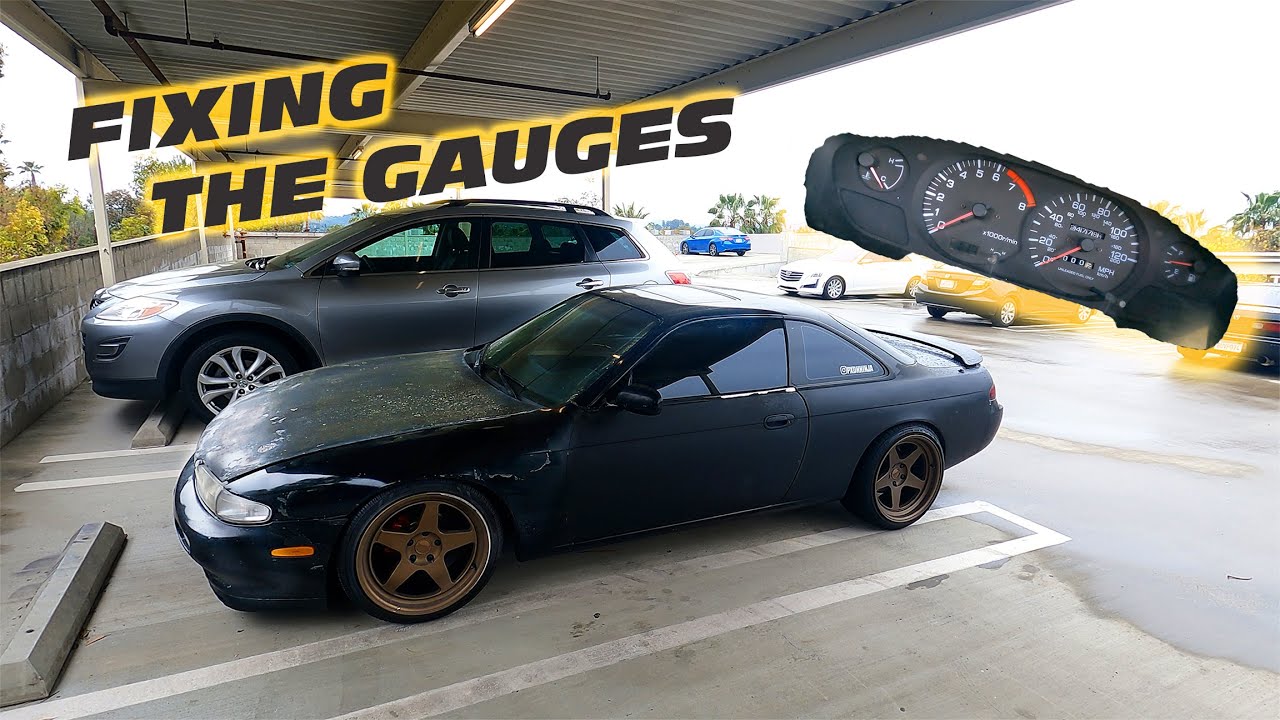 THIRD ROUND OF WORK ON THE NISSAN 240SX (S14): HOW TO FIX THE GAUGES - TACHOMETER AND SPEEDOMETER