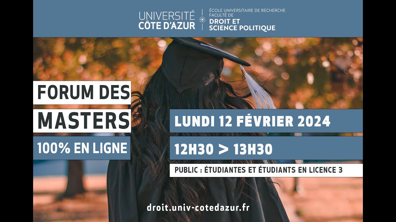 FORUM DES MASTERS - SÉANCE PLÉNIÈRE INTERACTIVE
