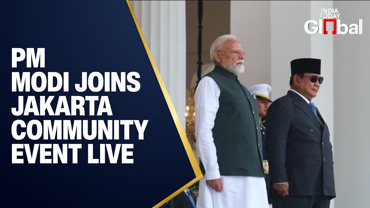 WATCH LIVE: PM Modi & President Prabowo Attend Community Event in Jakarta