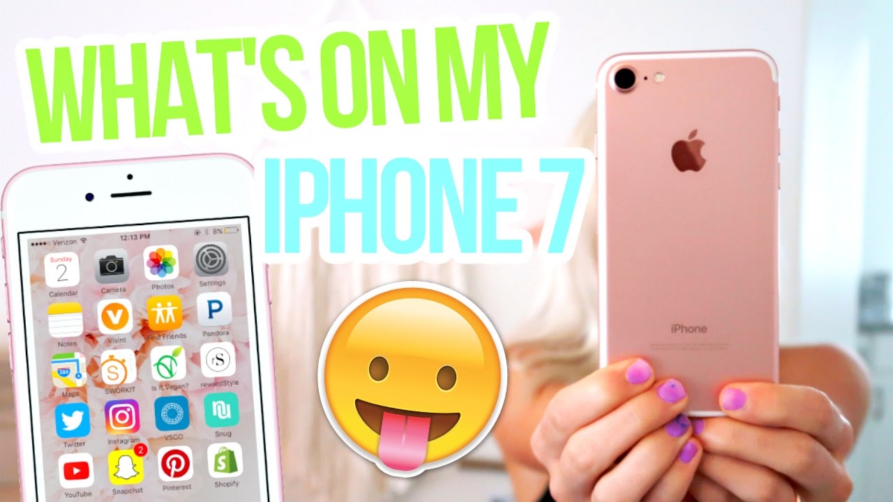 WHAT'S ON MY IPHONE 7 + TOP 5 BEST APPS! | Aspyn Ovard