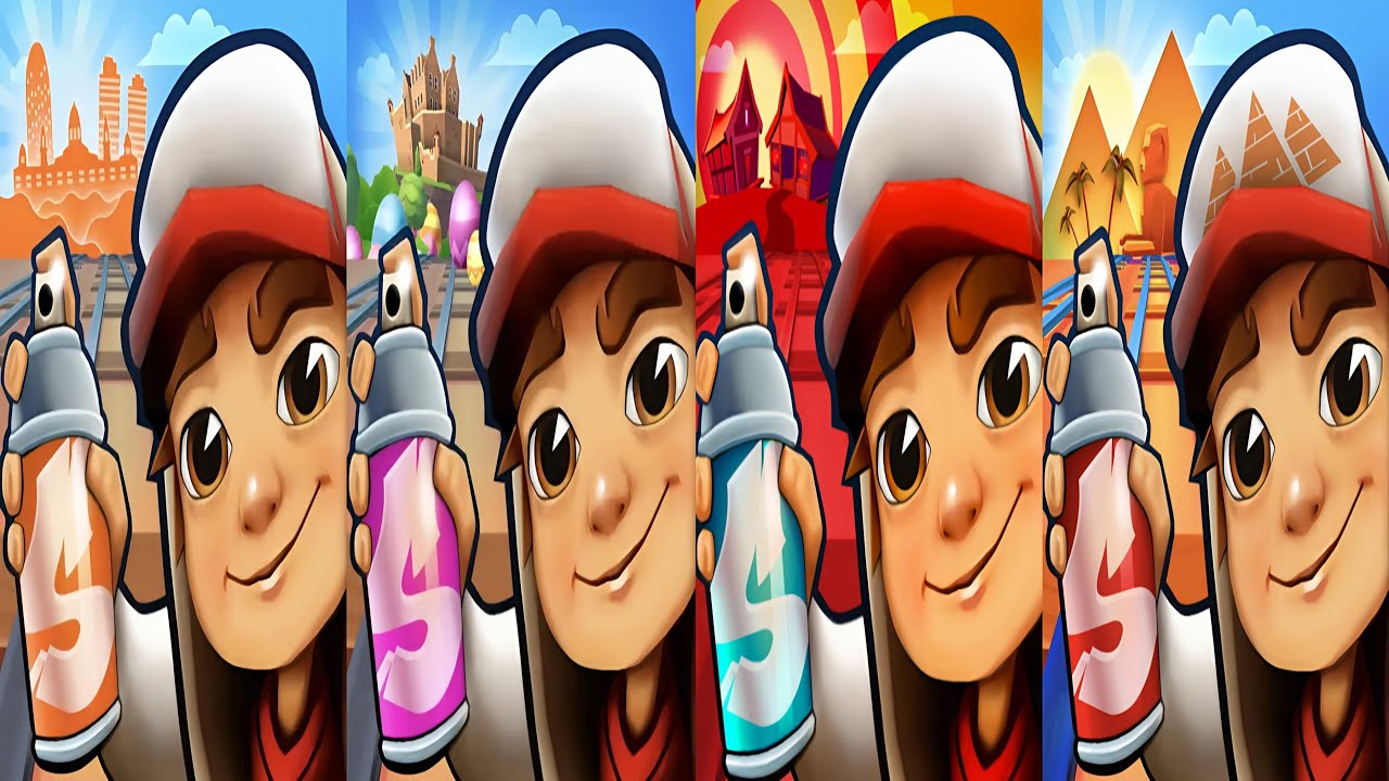 Subway Surfers : Barcelona 2025 🆚 Easter Edinburgh 2025 🆚 Lunar New Year 2023 🆚 Cairo 2022