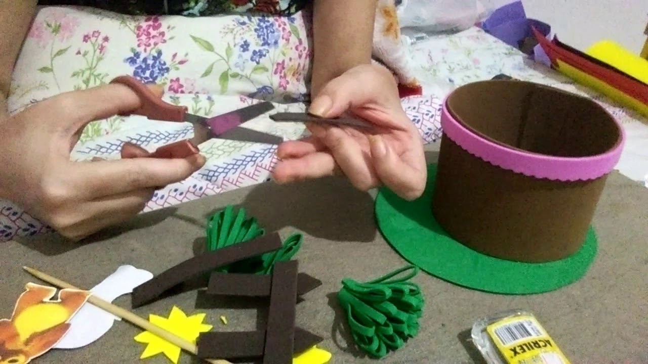 Passa a passa de centro de mesa da masha e o urso