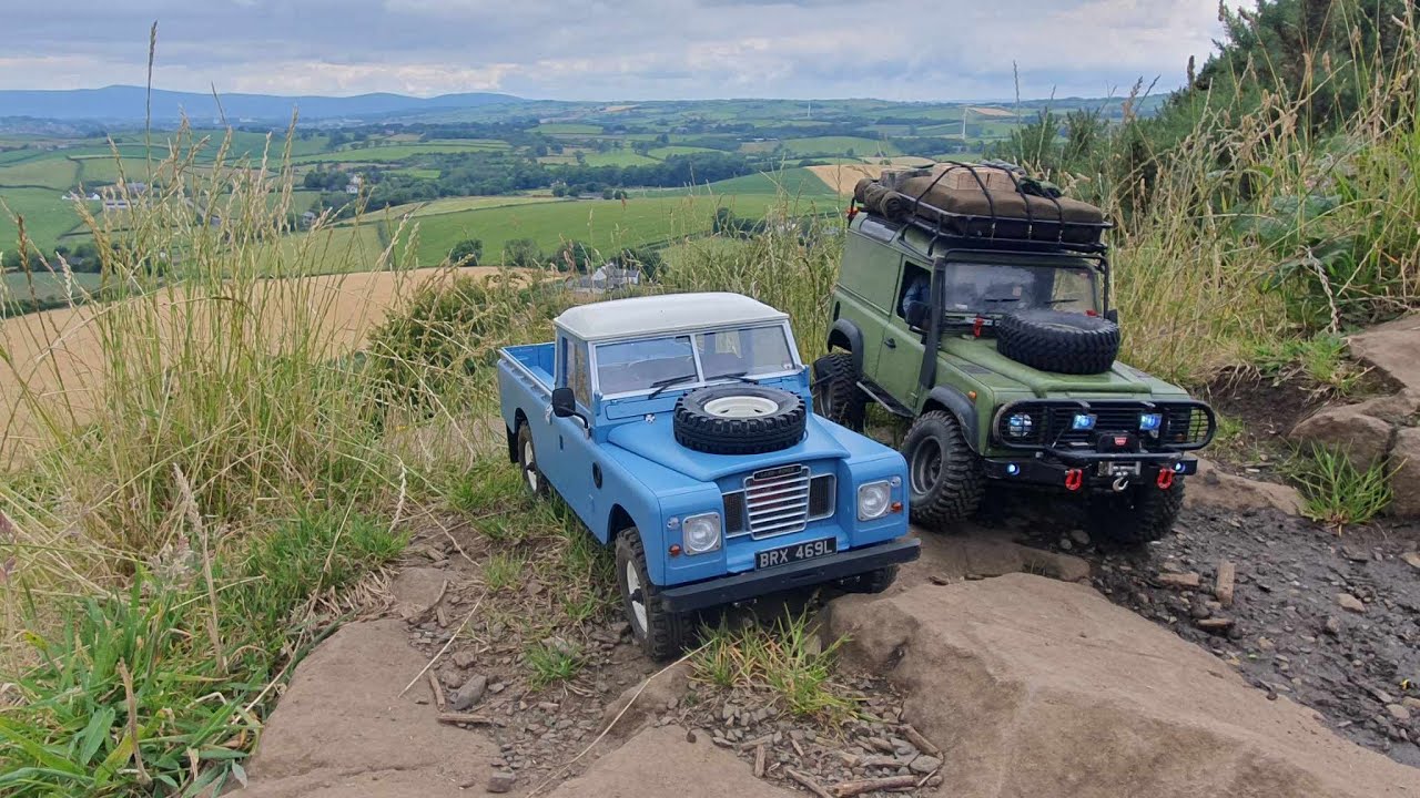 RC Land Rover Forest Run #rccrawler #boomracing