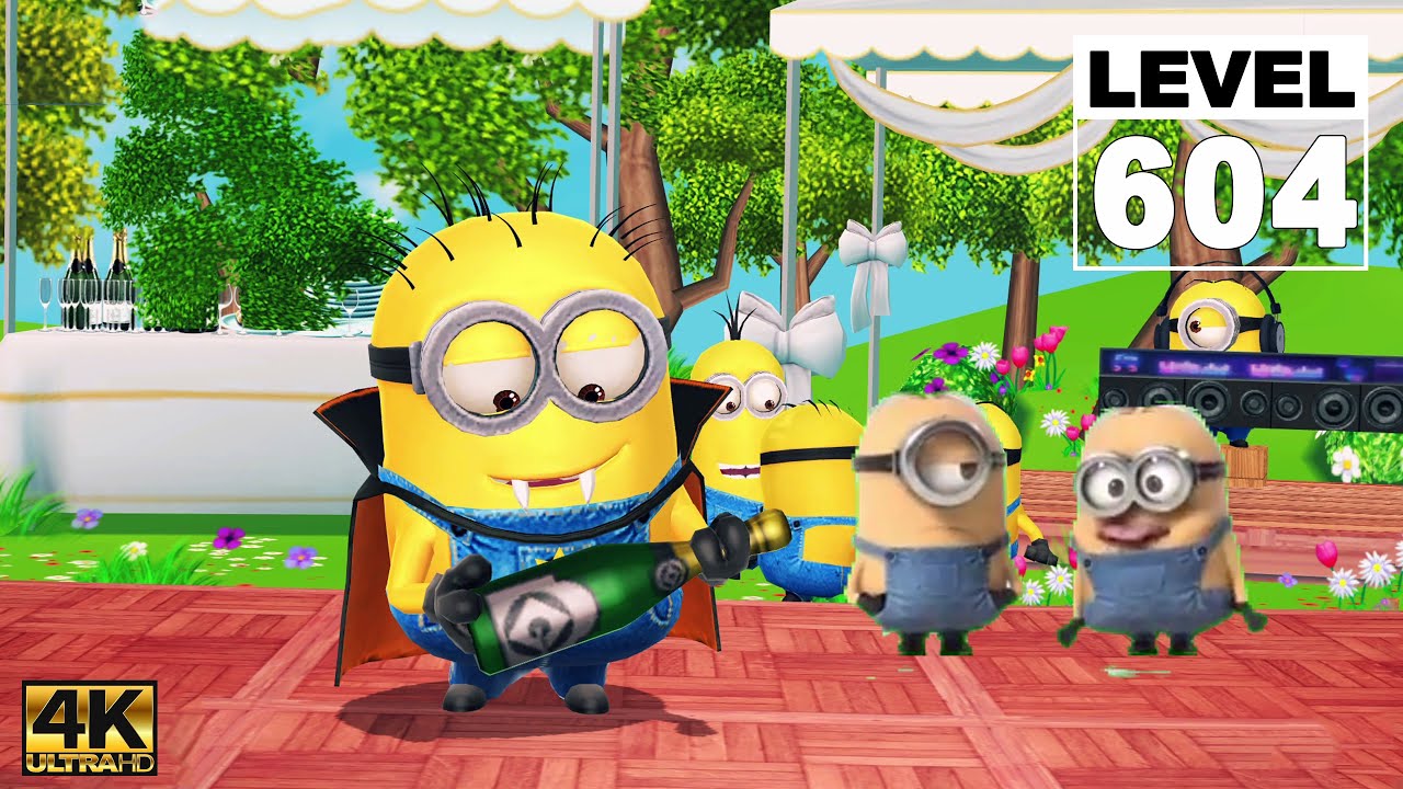 Minion Rush Vampire Minion run 12K meters at Minion Park - LEVEL.604 | 4K