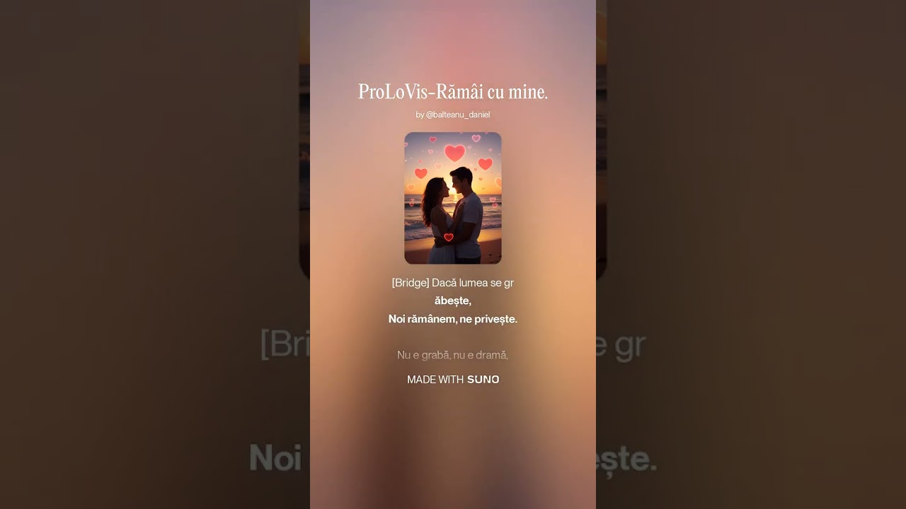 ProLoVis-Rămâi cu mine.#song  #hit #viral  #viralvideo  #lovesong  #iubire