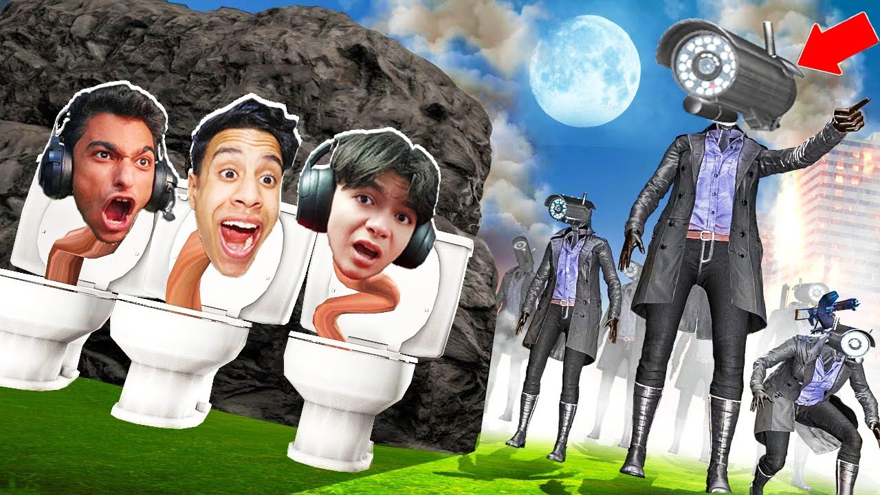 لعبة الغميضة التحول و الهروب من جيش بنات رأس الكاميرا مع عبده ماندو !! 🔥😱 | Garry's Mod