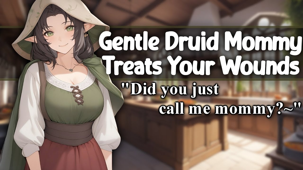 ASMR Druid Mommy Treats Your Wounds [F4M/A][Sleep Aid][Soft][Cuddles][Strangers to More][Fantasy]