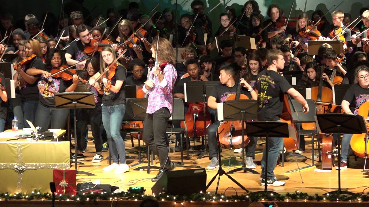 Mark Wood & the Western Branch High School Orchestra-Crazy Train-Ozzy Osbourne-12/9/2015