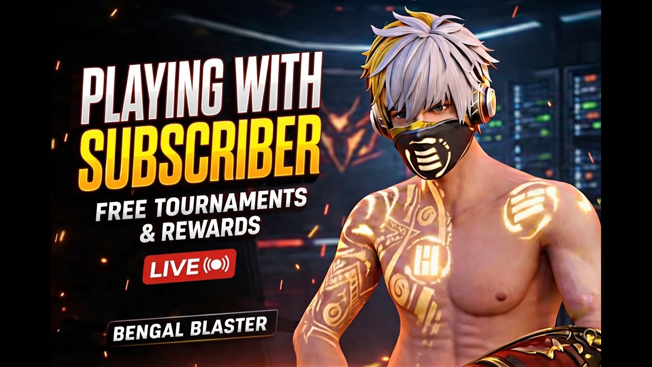⚡ GRANDMASTER TOP 1 PUSH! V Badge Lobby 💎 FF LIVE 🔴 Free Fire LIVE!#ff #freefire