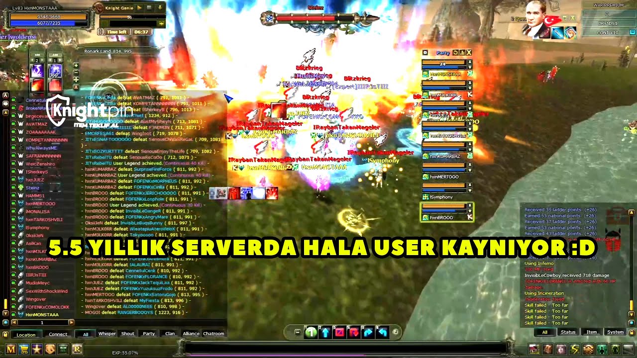 RaybanTakanMageler - (Dryads) Serverinde HARD Mage PK Atıyorlar :D ! Knight Online