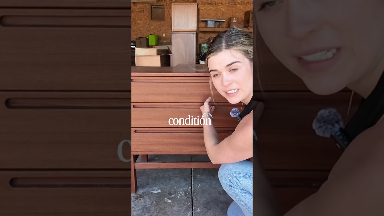 Вторая часть моей безумной покупки на Facebook Marketplace! Комод HJN Mobler из тикового дерева 👀