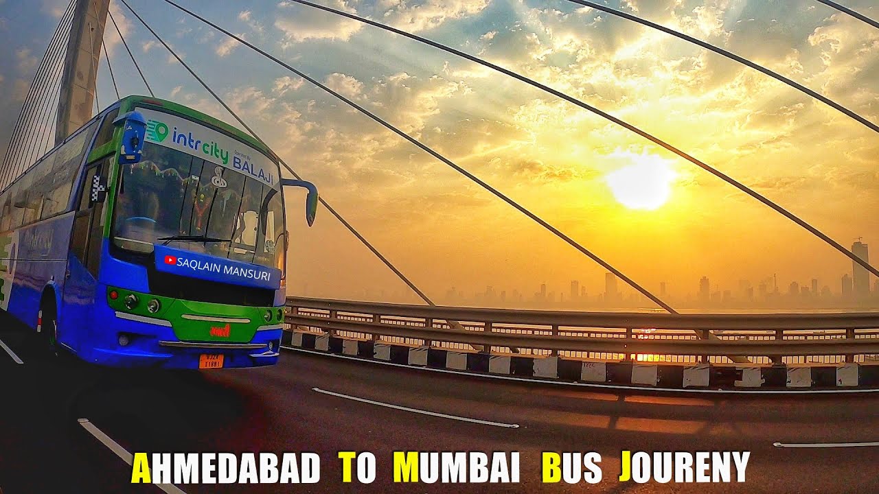 Balaji IntrCity Smart Bus😎Bus Journey🛣️ Ahmedabad To Mumbai 🤟 