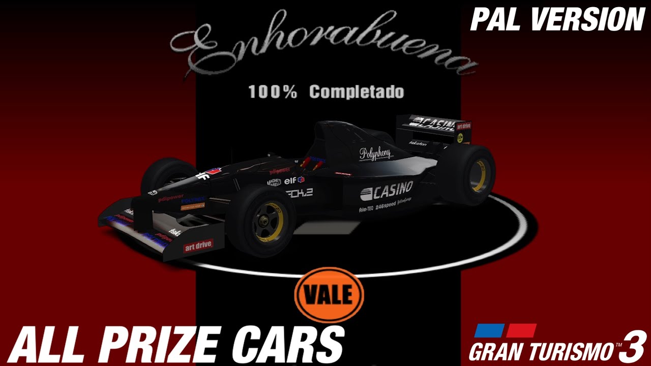 TODOS los COCHES DE RECOMPENSA Version PAL de Gran Turismo 3: A-Spec [PS2]