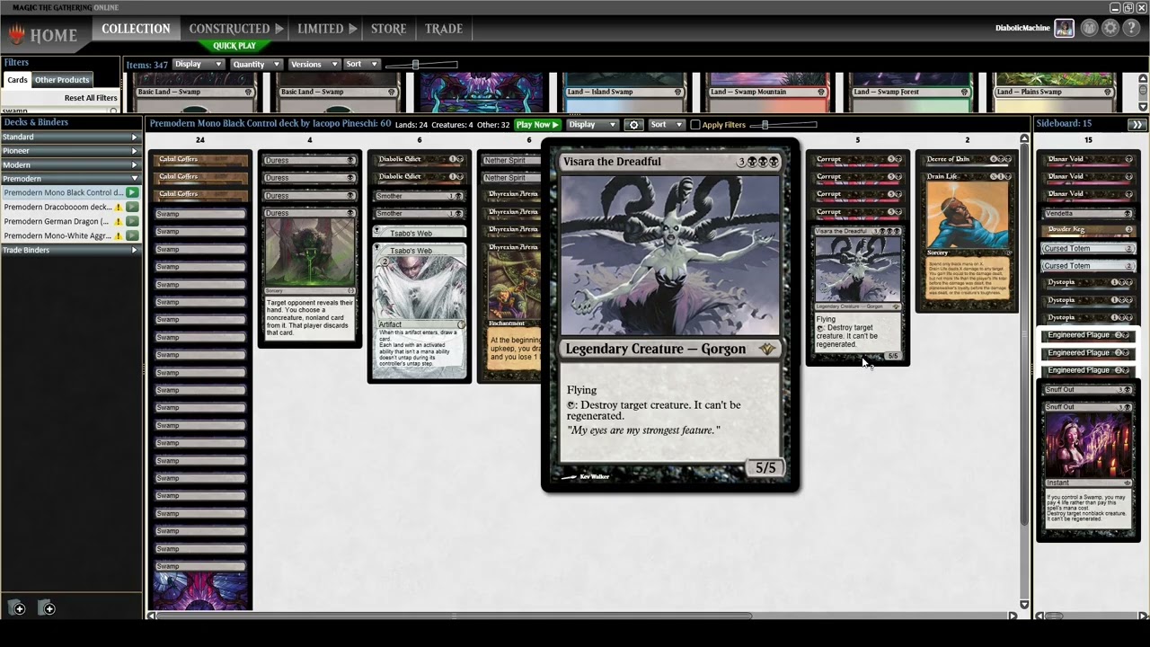 EXPLORING MTGDECKS.NET 2: Premodern Mono Black Coffers