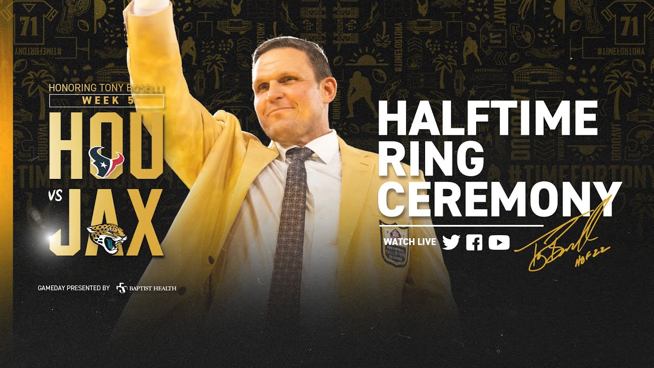 Tony Boselli Hall of Fame Ring Ceremony | Halftime | Jacksonville Jaguars