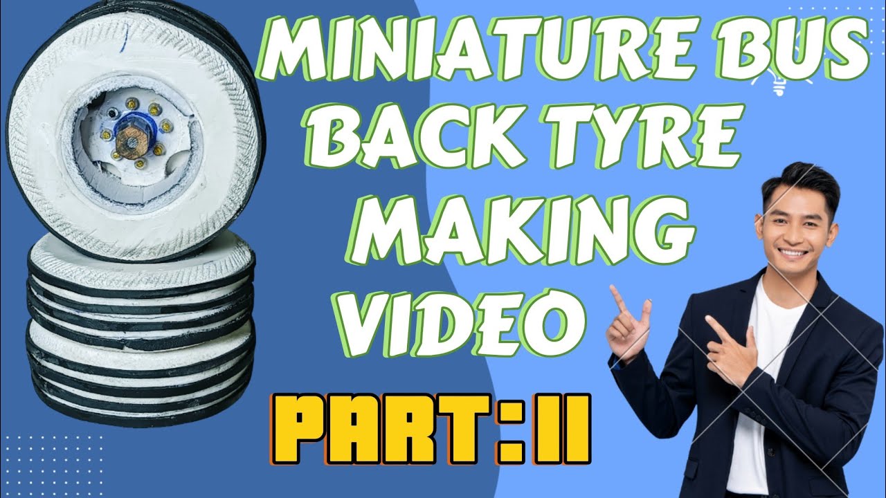 Miniature bus back tyre making detailed video part:11 #ksrtcbus #automobile #diy #miniature #tyre