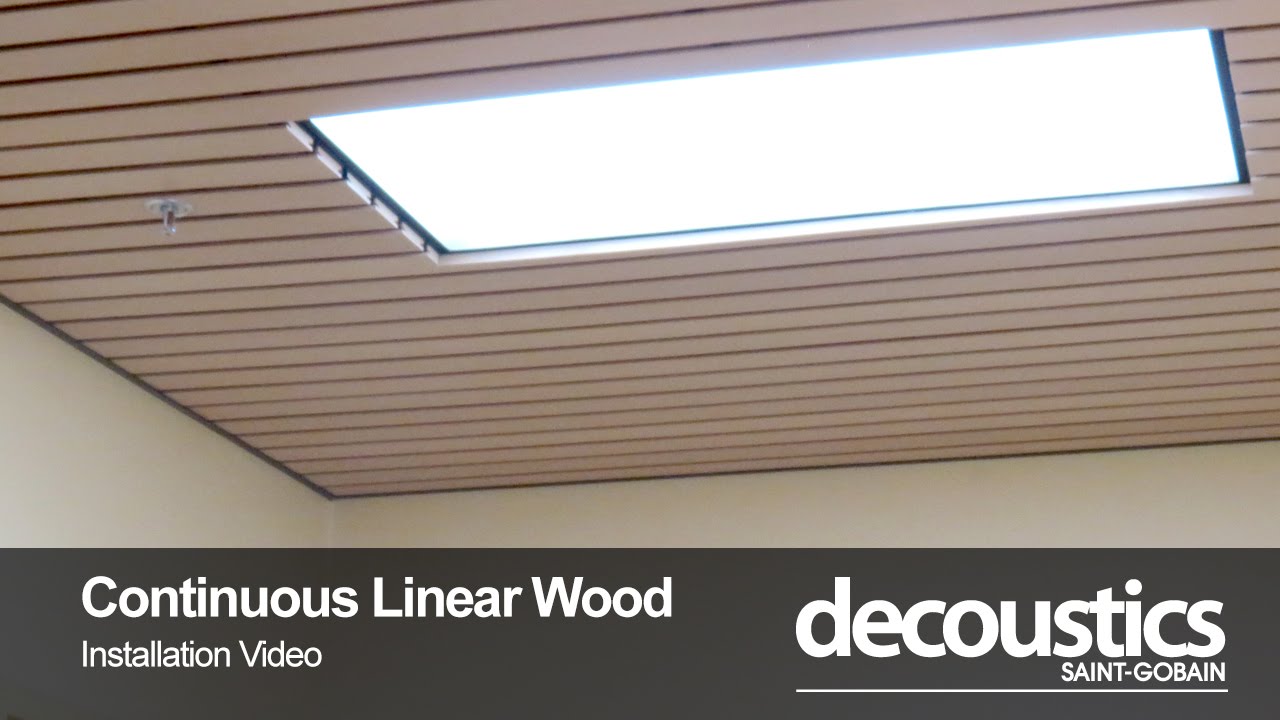 Decoustics Continuous Linear Wood Ceiling Installation