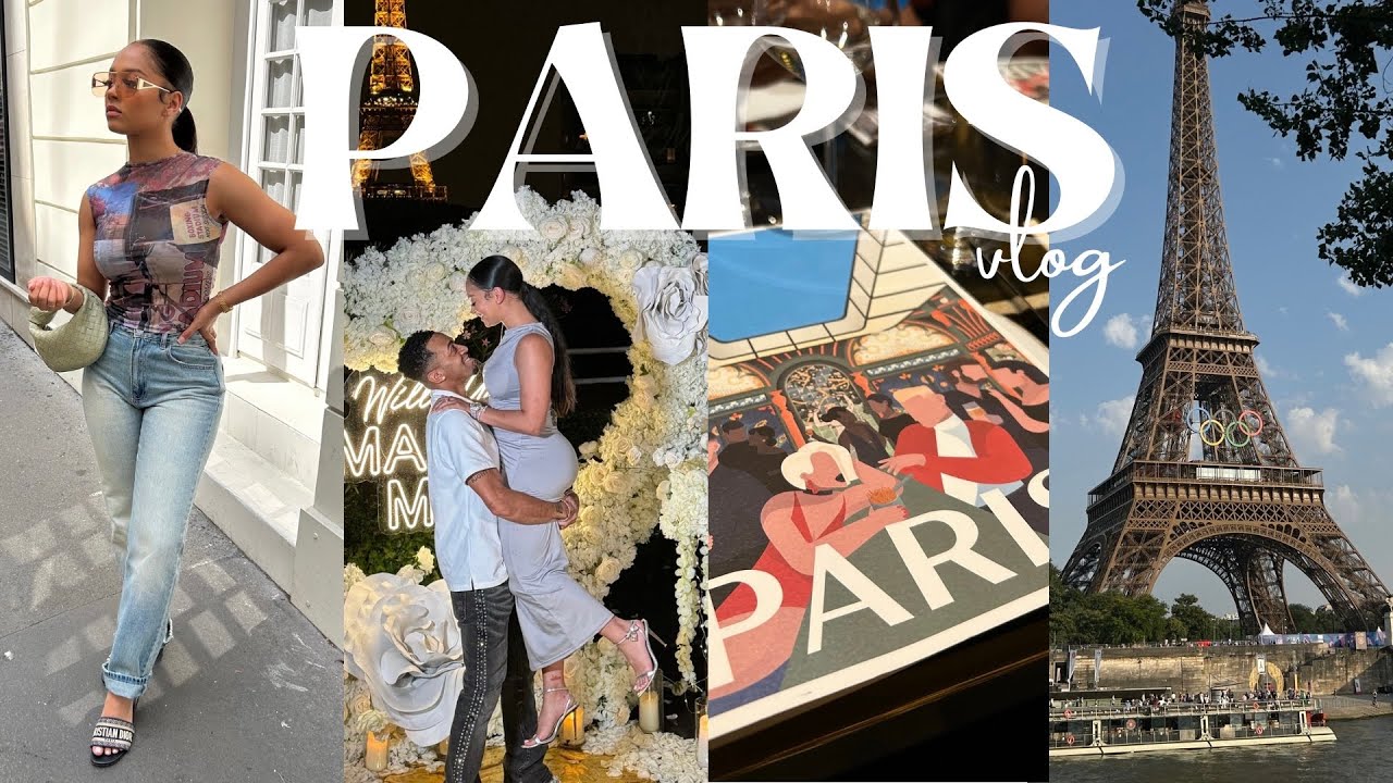 PARIS VLOG: I got ENGAGED in Paris + cute restaurants + 2024 olympics + shopping + being a tourist