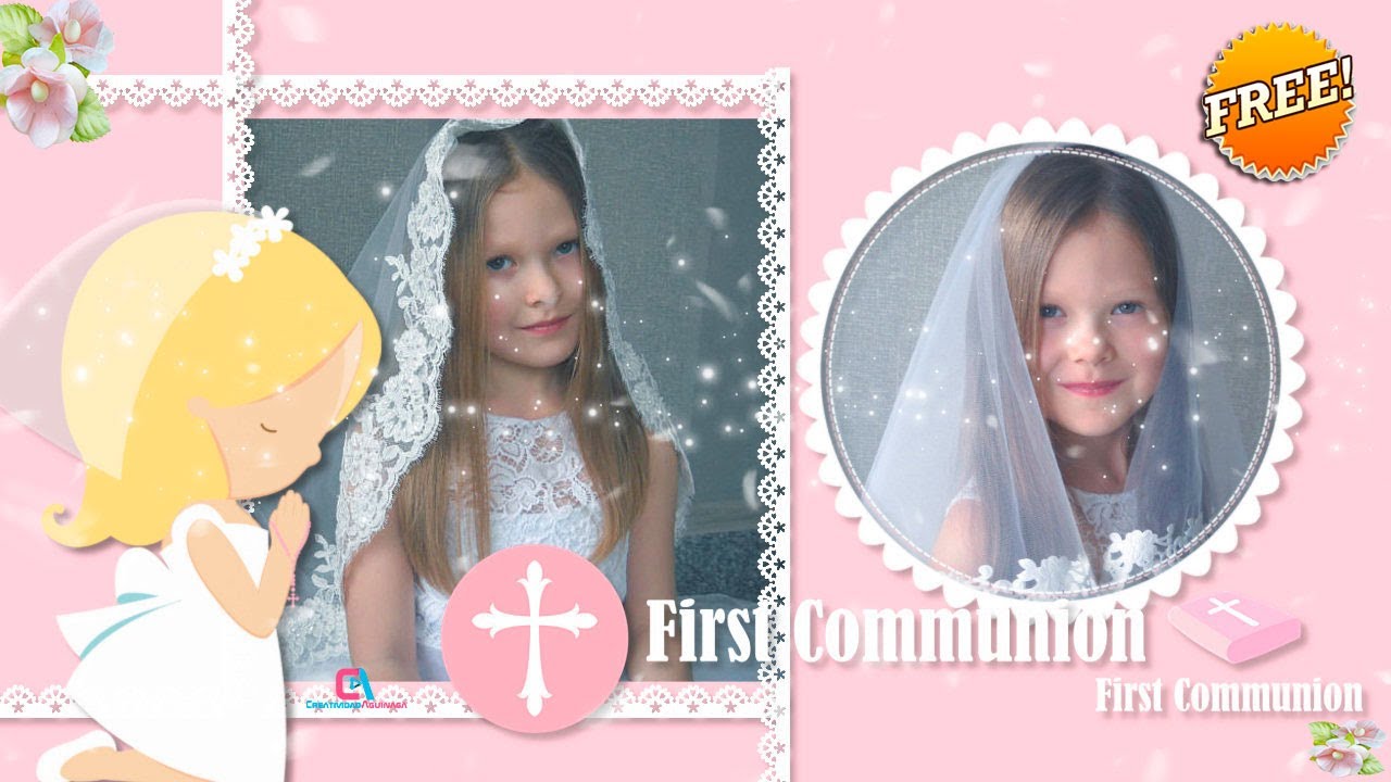 Idea to Make a First Communion Video from Your Photographs ✿(Proshow Producer Template)✿