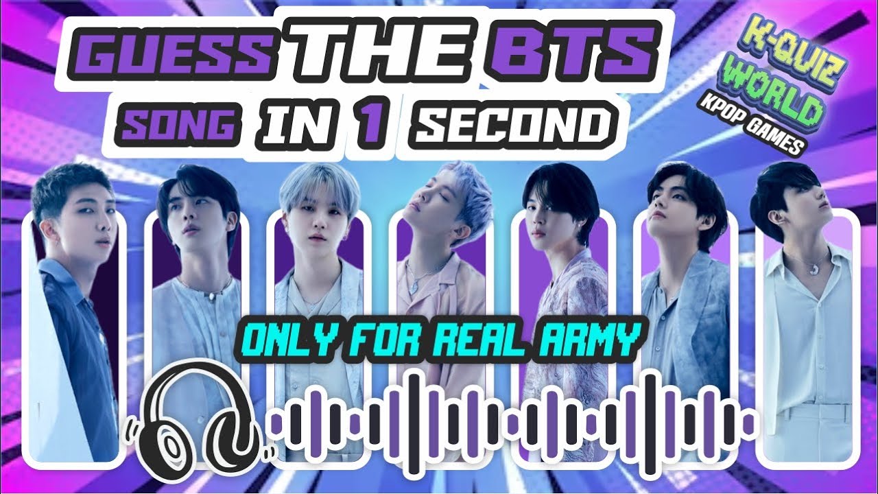 CAN YOU GUESS THE BTS SONG IN 1 SECOND? /(50 ROUNDS + BONUS) | KPOP GAME | KPOP QUIZ WORLD 2024