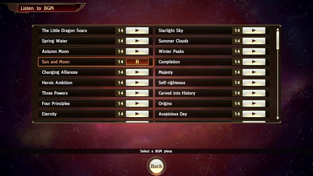 Romance of the Three Kingdoms XIV Sun and Moon OST