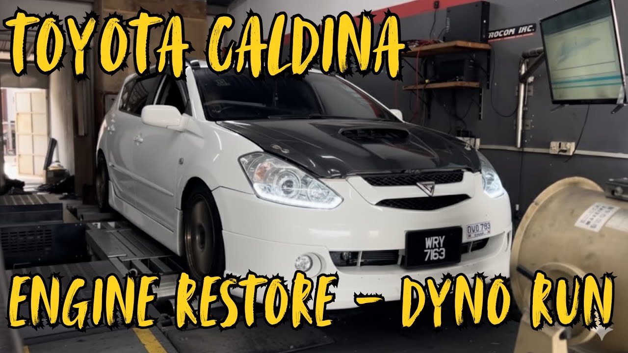 Toyota Caldina Power restoration by Dyno Tuning Engin Management - 225whp