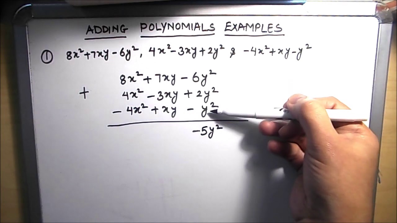 How to add polynomials / Addition of Polynomials / Adding Polynomials with examples
