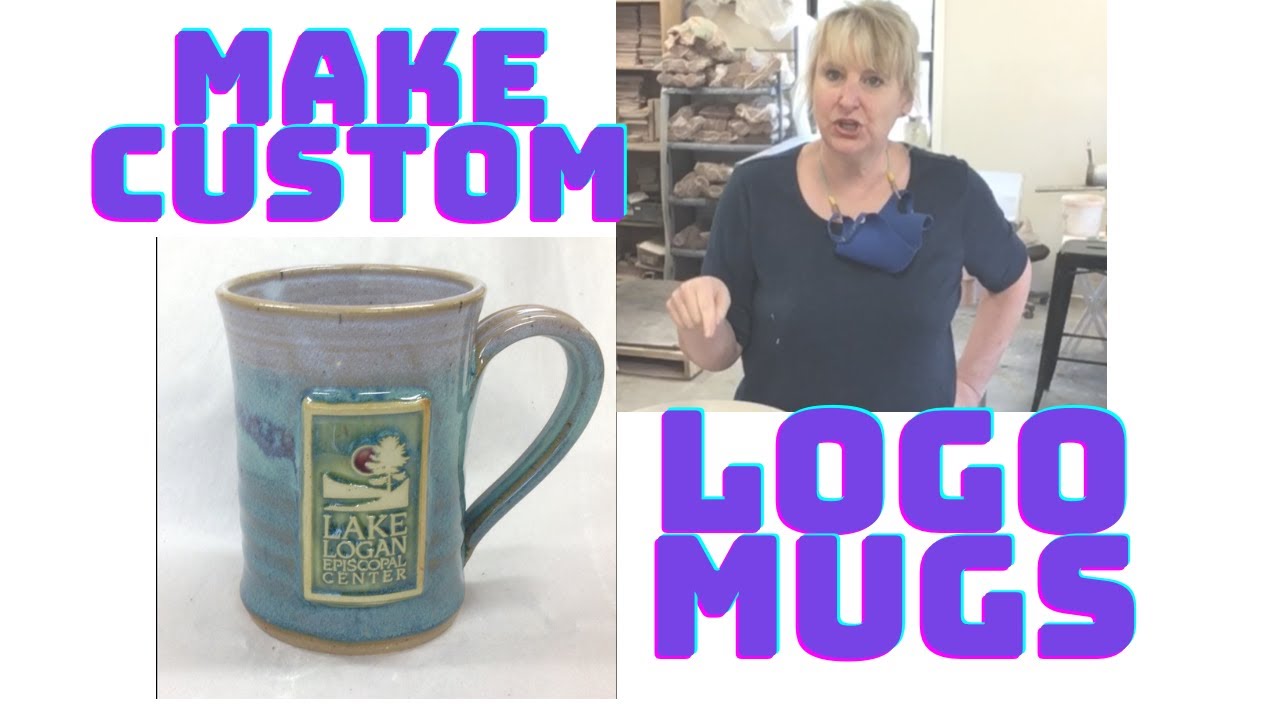 How to Make Custom Medallion Logo Pottery Mugs | Weaverville, NC Shop | Salvaterra Pottery