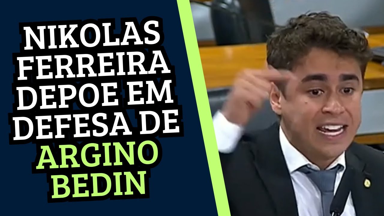 NIKOLAS FERREIRA DEPOE EM DEFESA DE ARGINO BEDIN - CPI MISTA DO 8 DE JANEIRO | CAMÂRA DOS DEPUTADOS