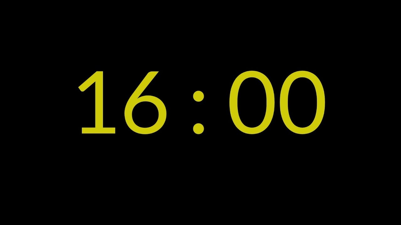 16 Minute Countup Timer - Yellow 