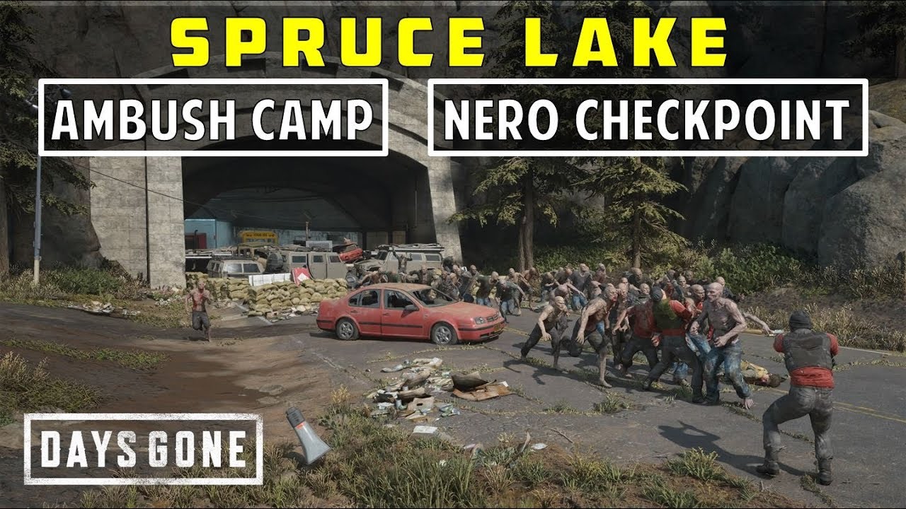 Spruce Lake Ambush Camp & NERO Checkpoint, Crater Lake | Fuse & Speakers Location | Days Gone