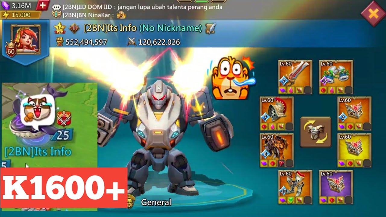 K1600+ Insane Beast Account! Wrecking Havoc at KvK! Traps On Fire! LordsMobile
