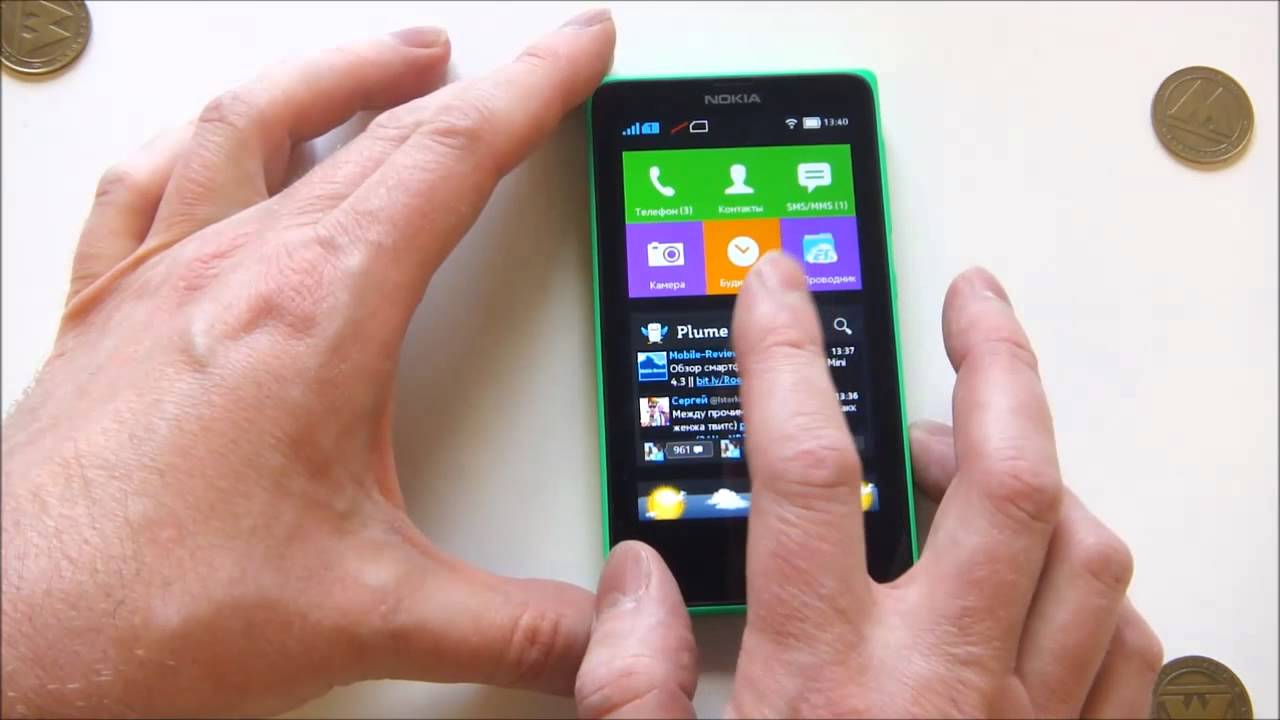 Nokia X - демонстрация работы