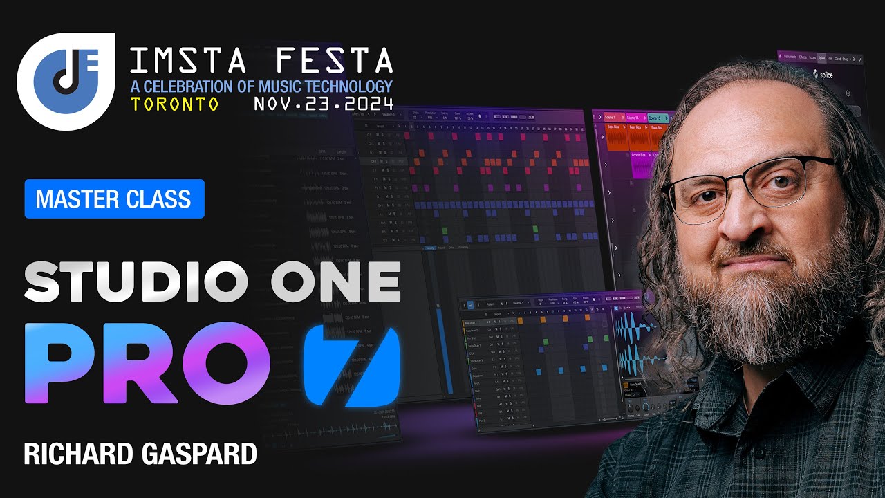 PreSonus Studio One 7 Masterclass at IMSTA FESTA Toronto 2024 | Richard Gaspard