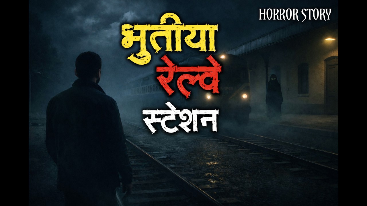 भूतिया रेल्वे स्टेशन | Horror Story | Horror Animation Stories | Scary Crocodile