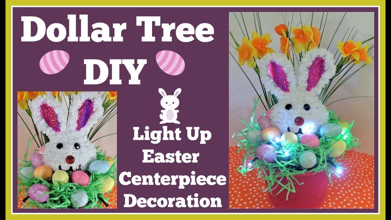 Easter Decoration Lights Up  Dollar Tree DIY. Easy