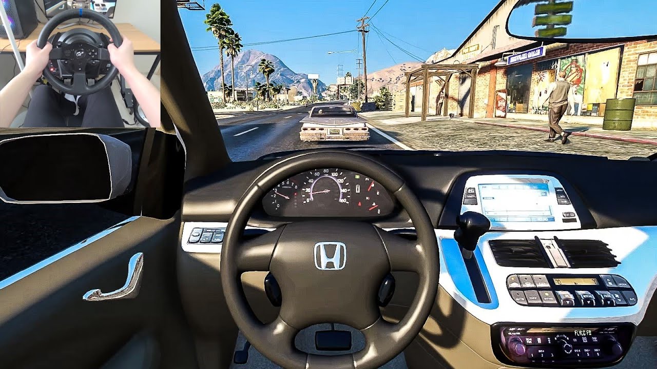 GTA 5 - 2005 Honda Odyssey [Steering Wheel gameplay]