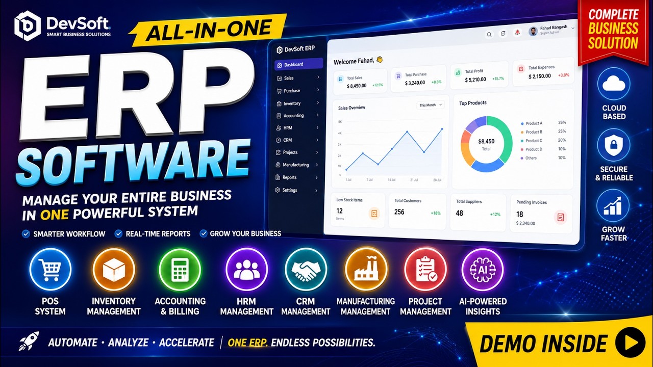 Ultimate POS Complete ERP SaaS, Inventory, Stock Management, Invoicing System with All Modules