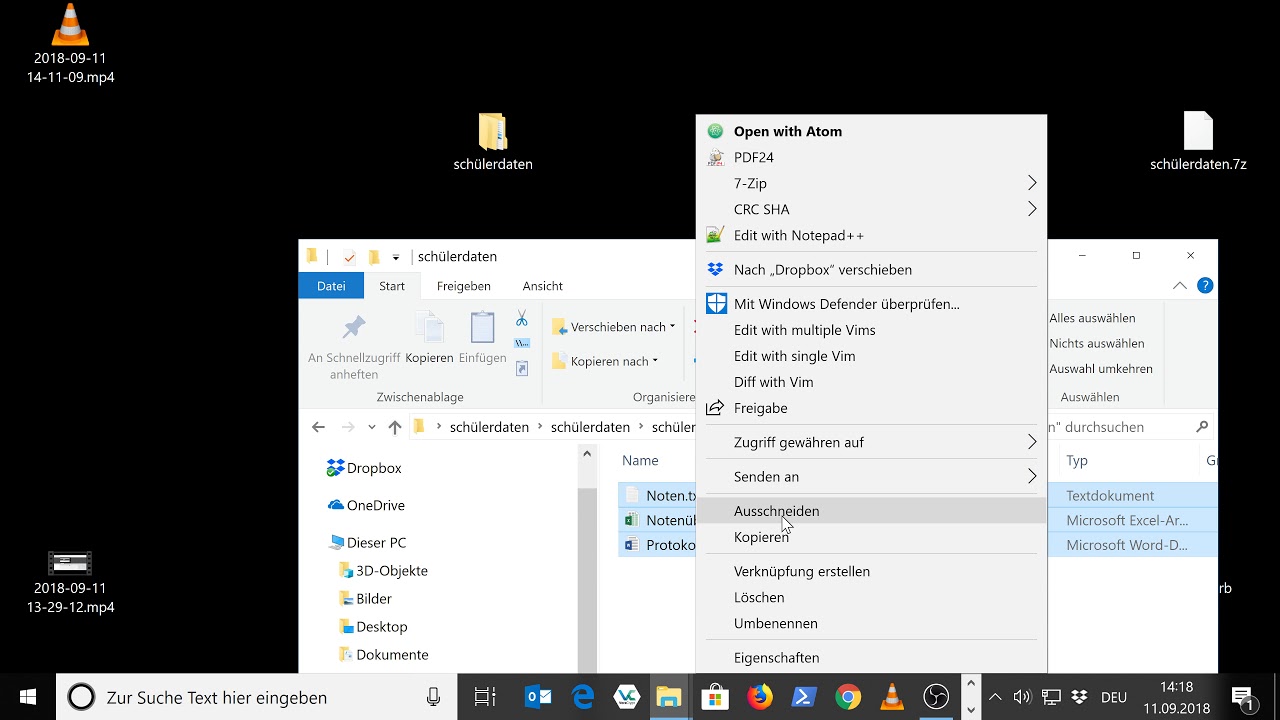 Dateien und Ordner verschlüsseln mit 7zip