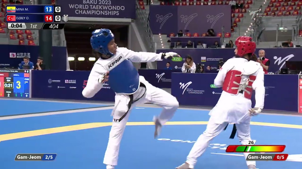 404 Round of 64 Women  62kg ECU MINA Mell TUR OZBEY Ozge