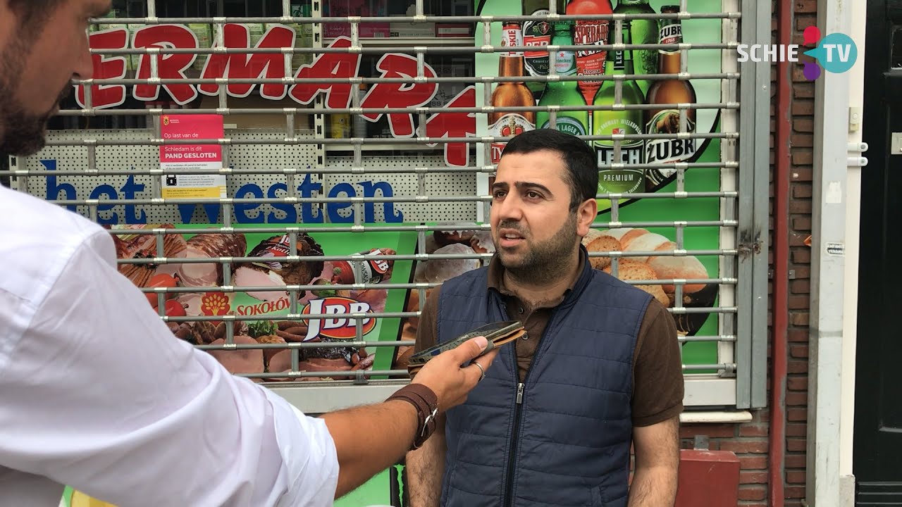SCHIE TV: Eigenaar gesloten supermarkt in West is zich van geen kwaad bewust