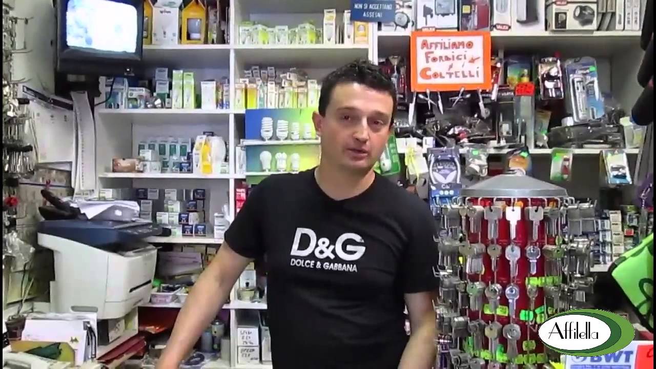 Affilare arrotare forbici e coltelli "Ferramenta Lombardi" usa Affilella MVM srl