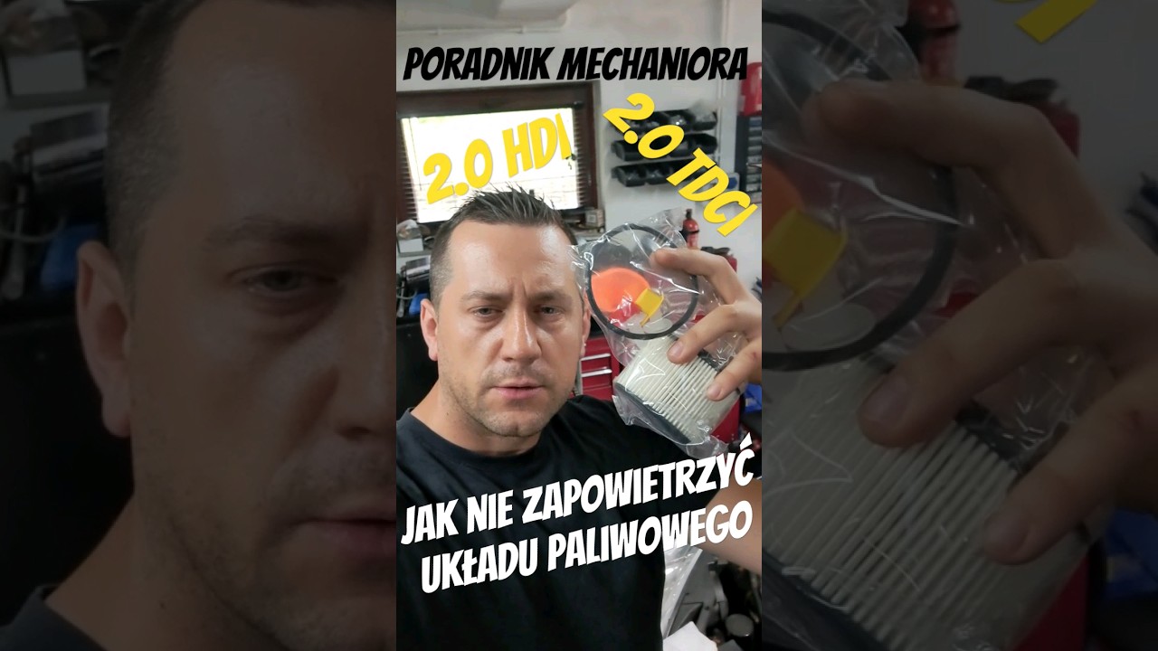 JAK WYMIENIĆ FILTR PALIWA ŻEBY NIE ZAPOWIETRZYĆ UKŁADU? 2.0 HDI, 2.0TDCI
