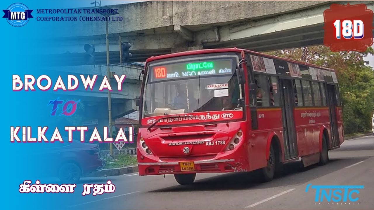 Broadway To Kilkattalai✨ || 18D || Mount Road Travel 🛣️🚦|| Killai Radam ❤️ || TNSTC Enthusiasts💙