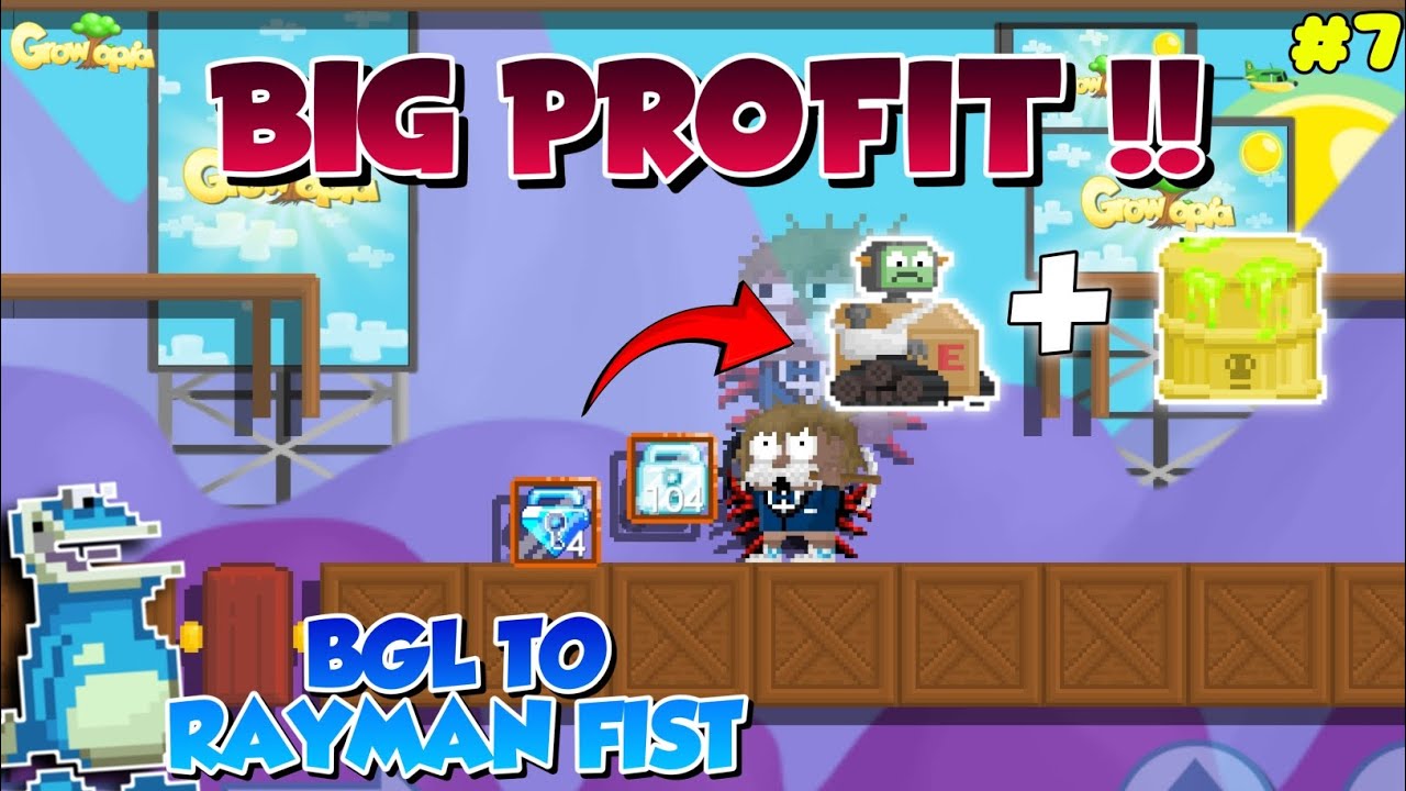 BIG PROFIT FROM TOXIC WASTE BARREL+ SURG E !! BGL TO RAYMAN FIST #7 | Growtopia