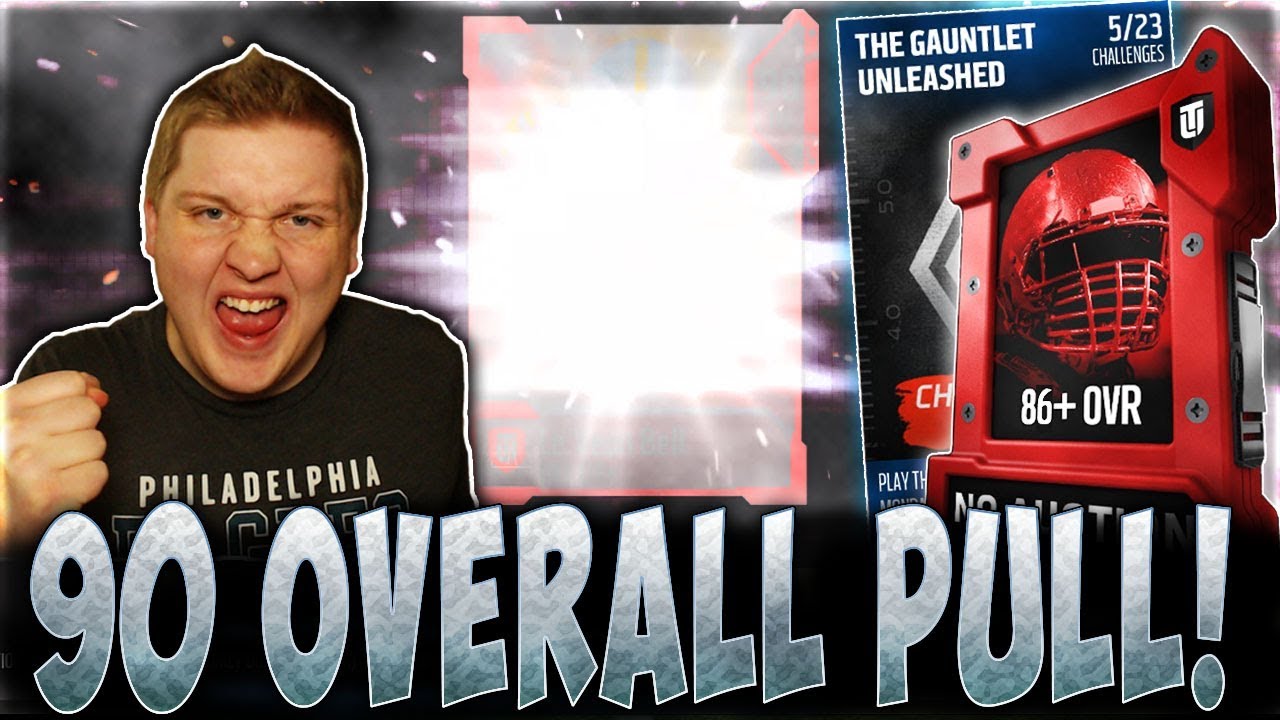HOLY CRAP! 90 OVR PULL!! | INSANE GAUNTLET UNLEASHED ELITE PACK! | MUT 18 ELITE PLAYER PACK OPENING