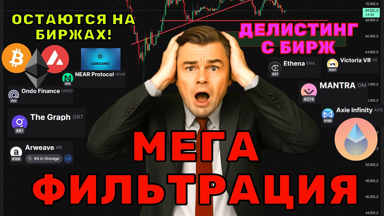 Делистинг! Твой Альктоин удалят? Большая зачистка альткоинов 2026: Список на делистинг!