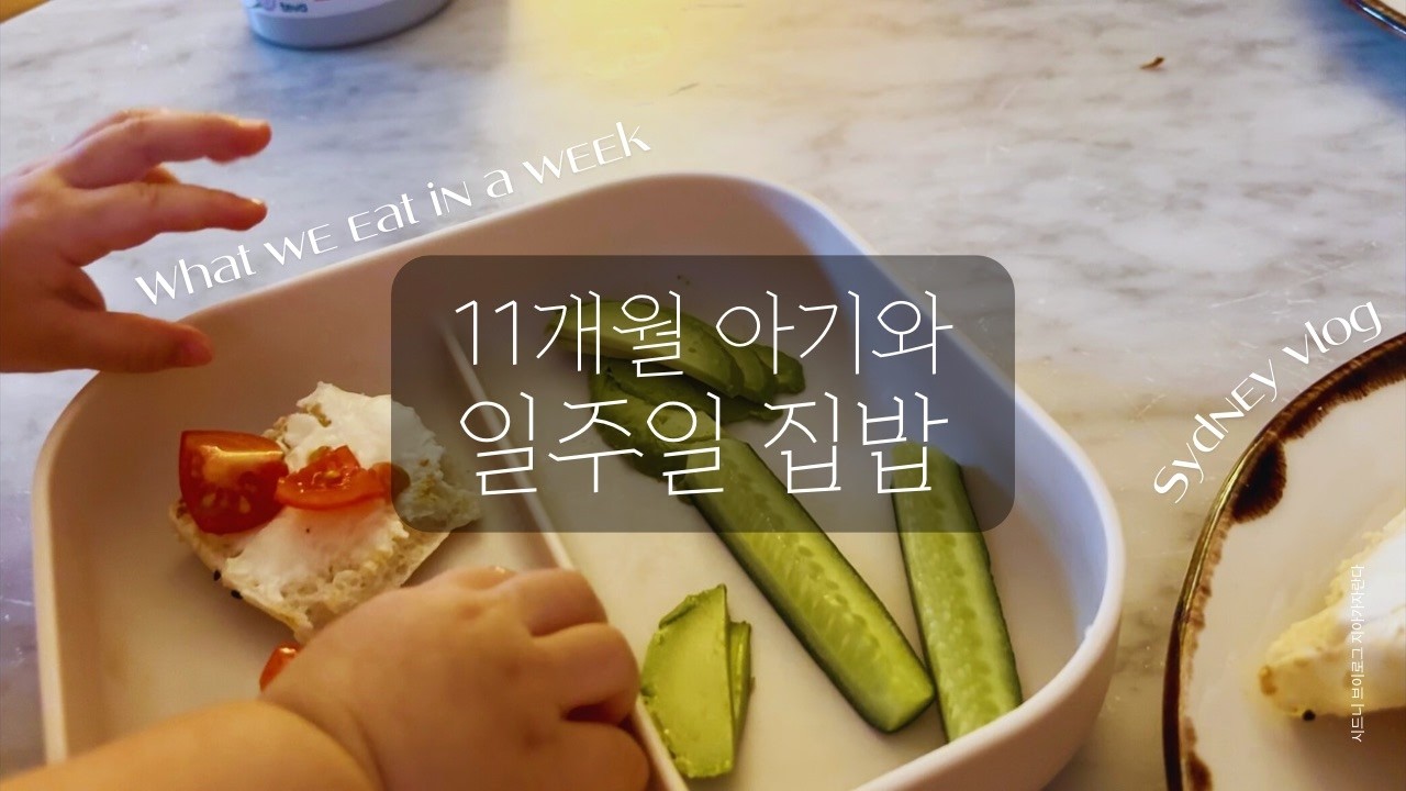 육아 VLOG l 호주 사는 11개월 아기 유아식과 이유식🥑 일주일 집밥, 온 가족이 함께 먹는 요거트 스무디 레시피 What we eat in a week