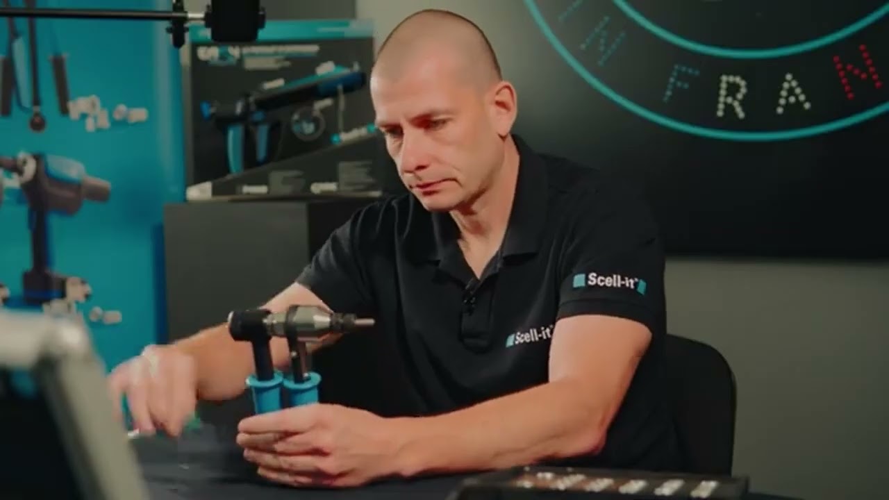 Ręczna nitownica grzechotkowa Scell-it E-612NH do nitonakrętek (M5-M12) SZYBKA wymiana trzpieni!